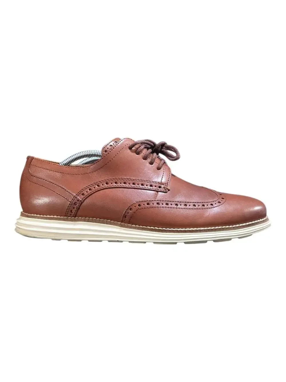 Cole Haan OriginalGrand Wingtip Oxford in Woodbury/Ivory Men's Size 11